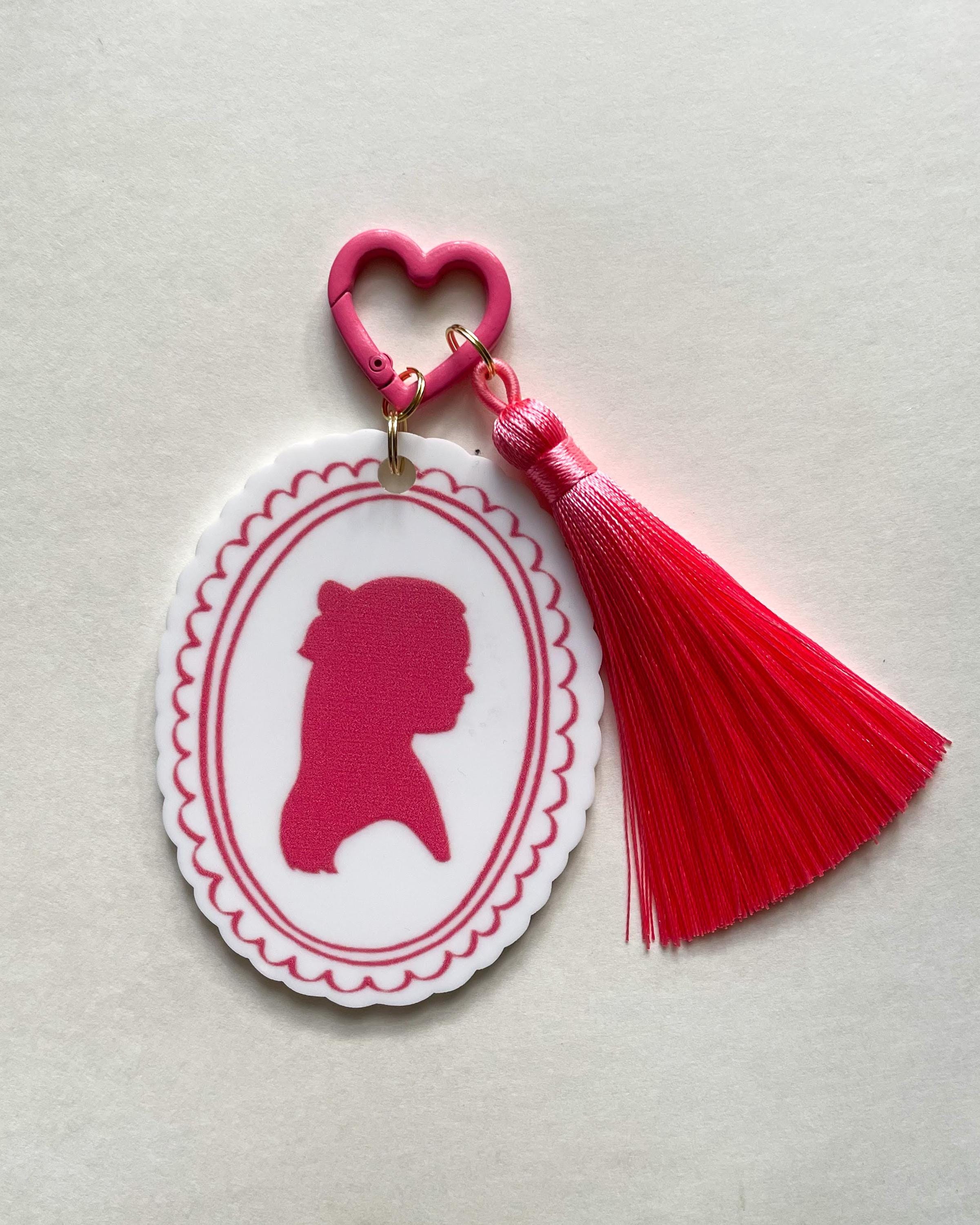 Silhouette Acrylic Bag Charm