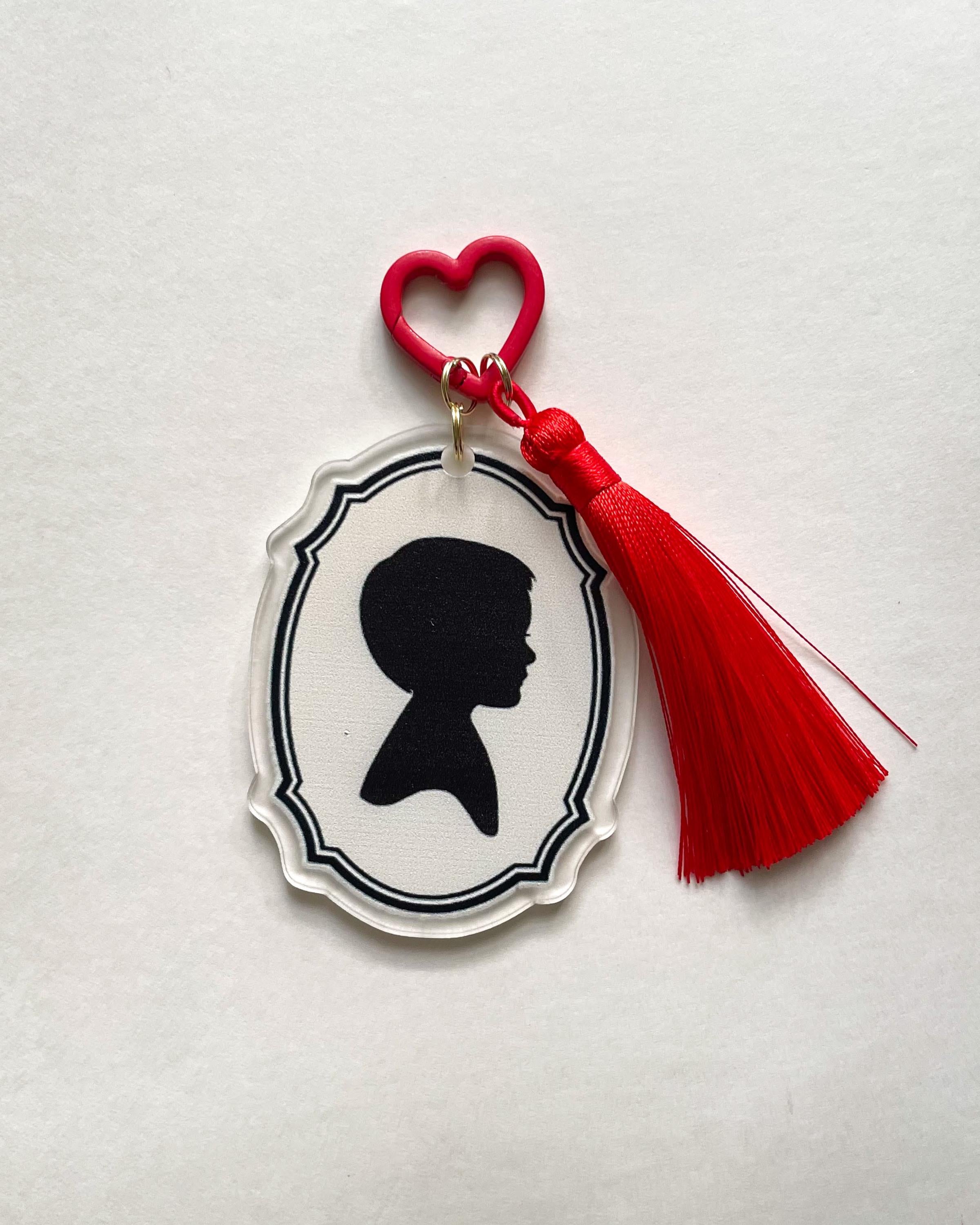 Silhouette Acrylic Bag Charm
