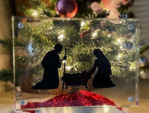 Christmas Nativity Silhouette Portrait
