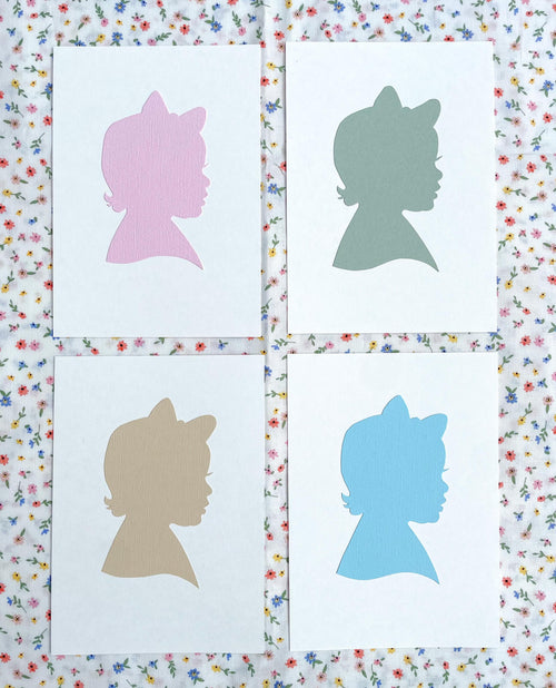 Colored Silhouette Portrait