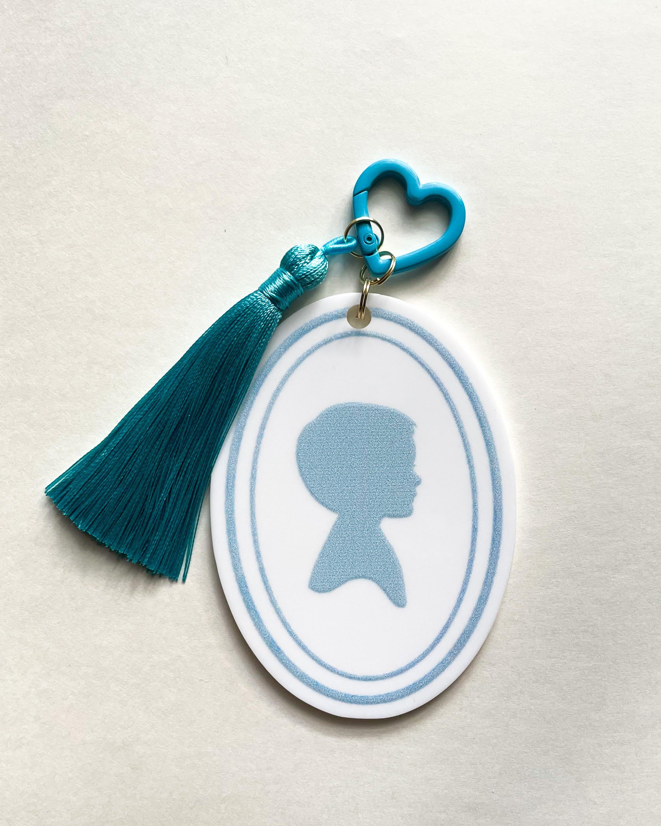 Silhouette Acrylic Bag Charm
