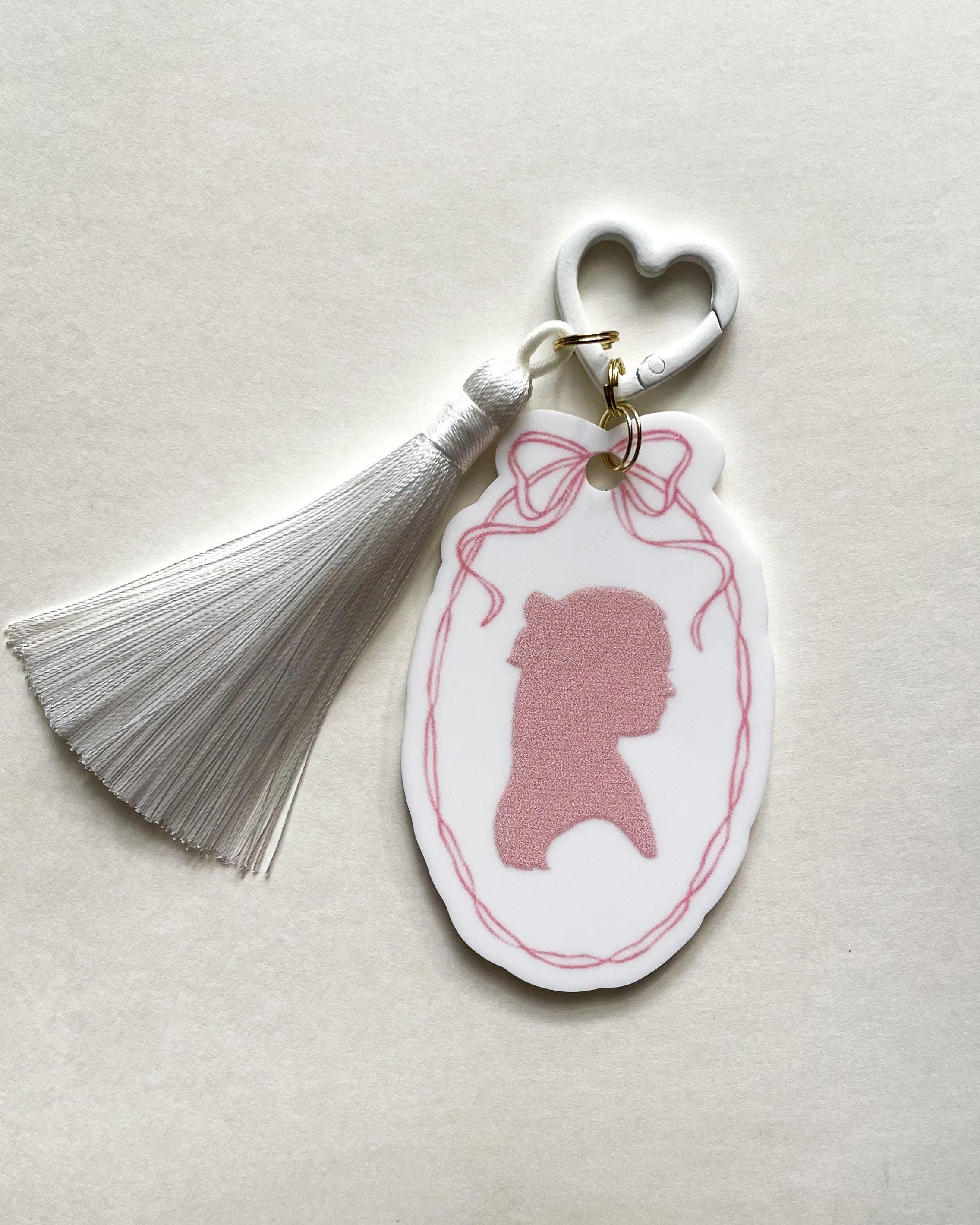 Silhouette Acrylic Bag Charm
