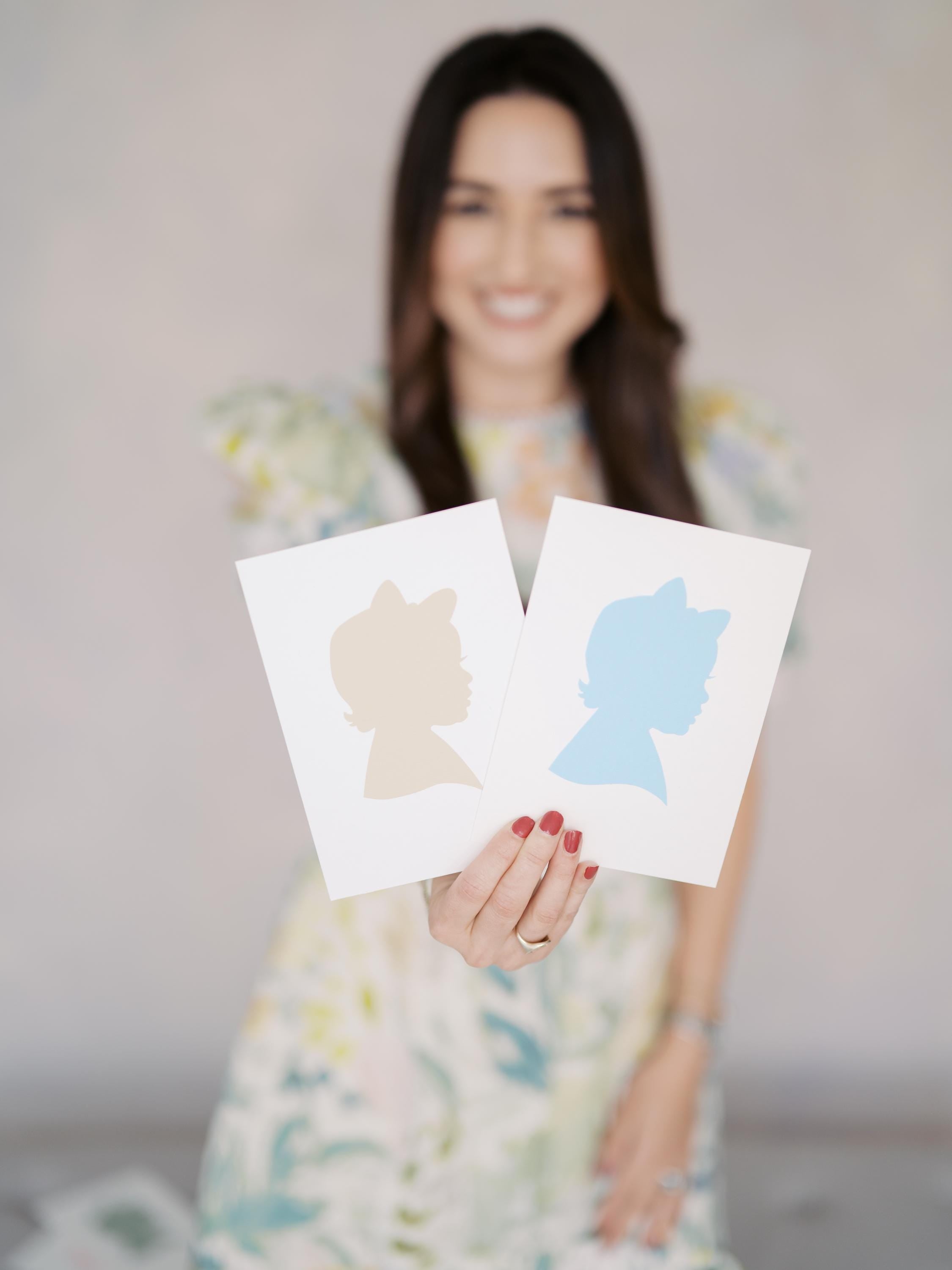 Colored Silhouette Portrait