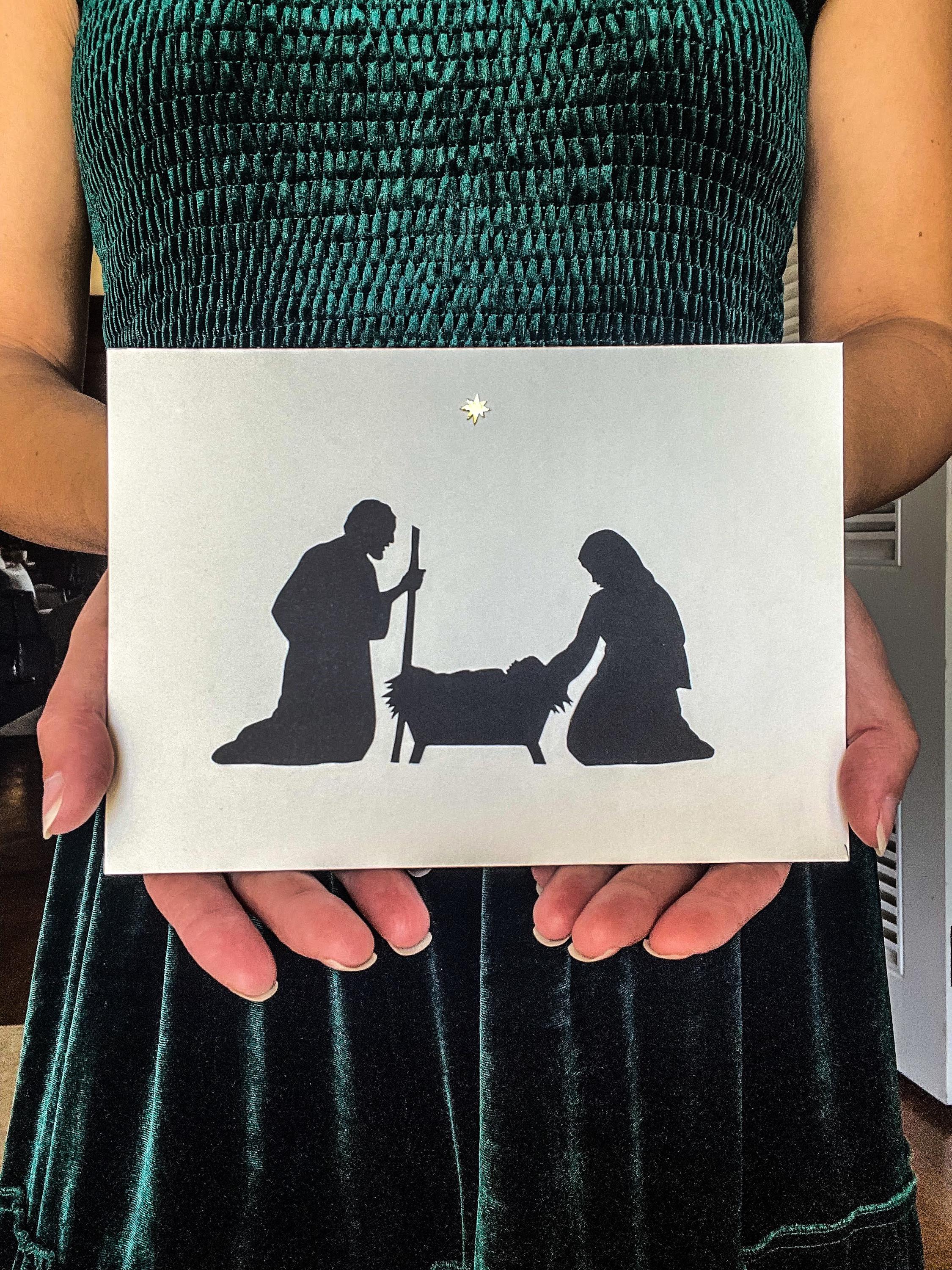 Christmas Nativity Silhouette Portrait