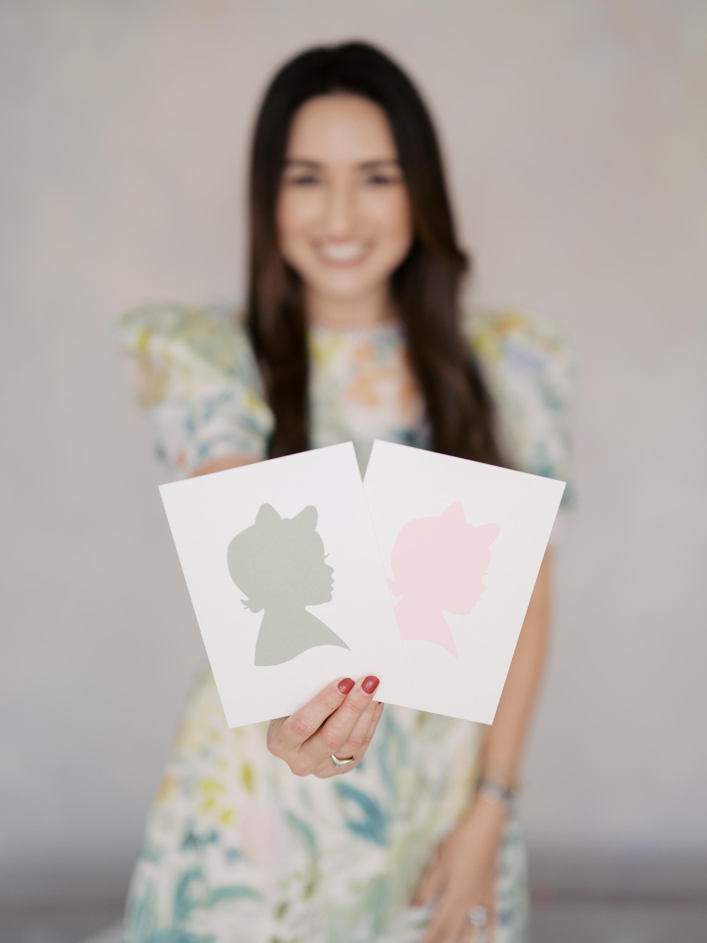 Colored Silhouette Portrait