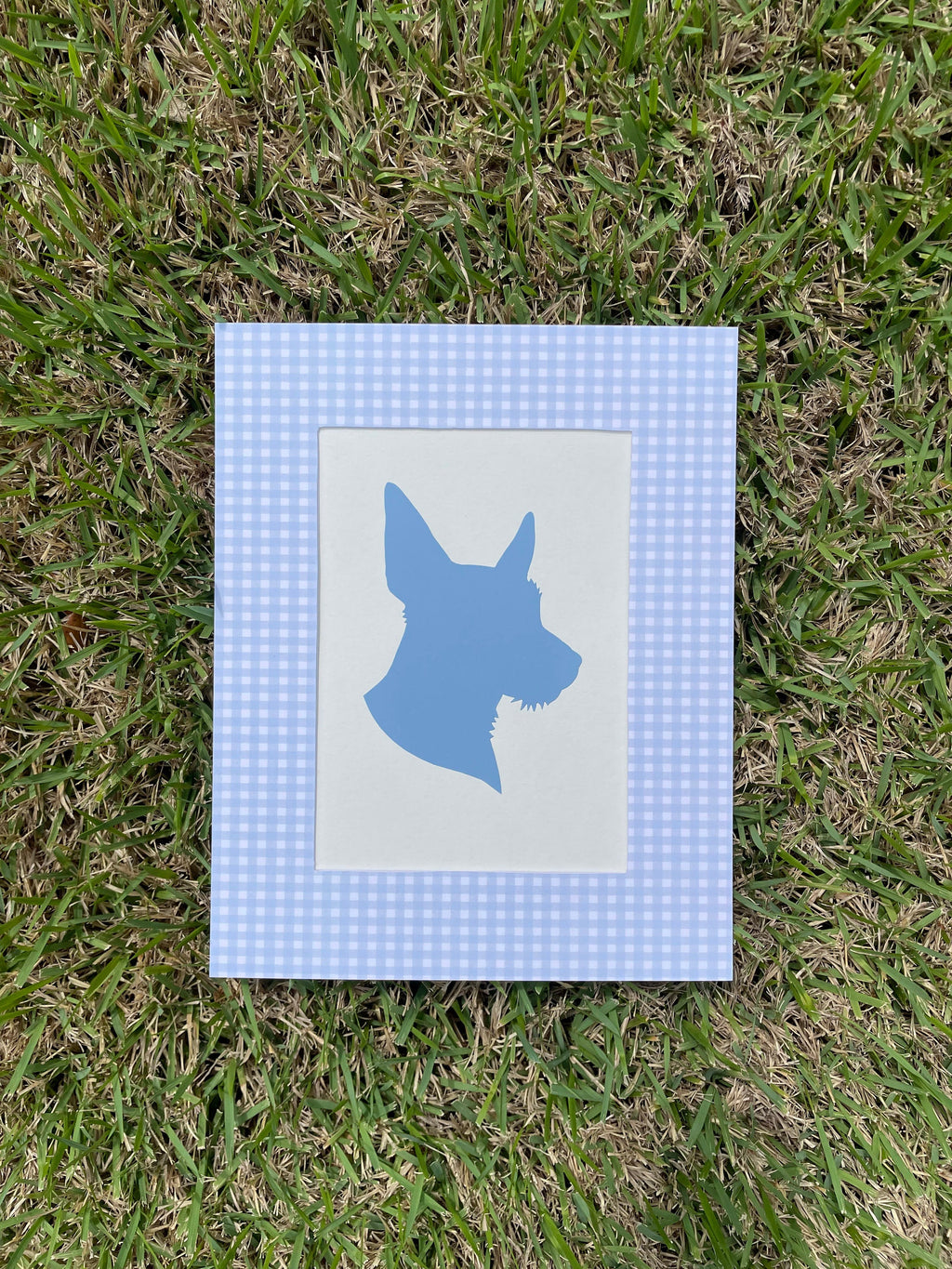 Design Your Own Silhouette Portrait with Patterned Mat