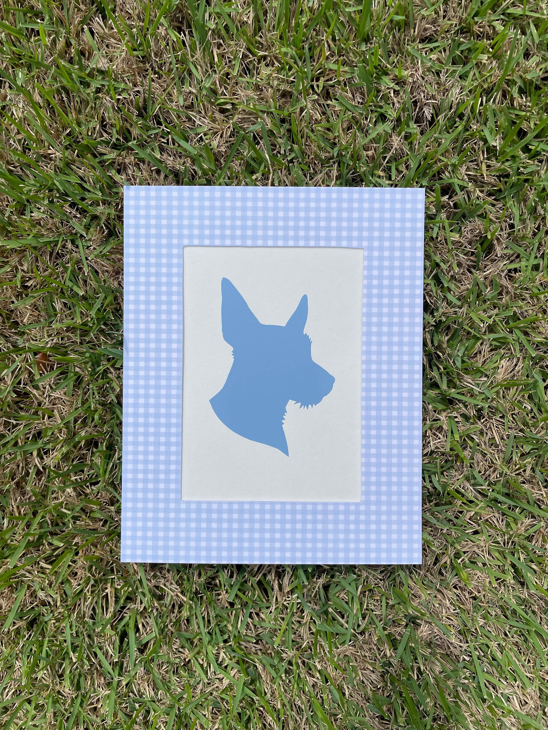 Design Your Own Silhouette Portrait with Patterned Mat