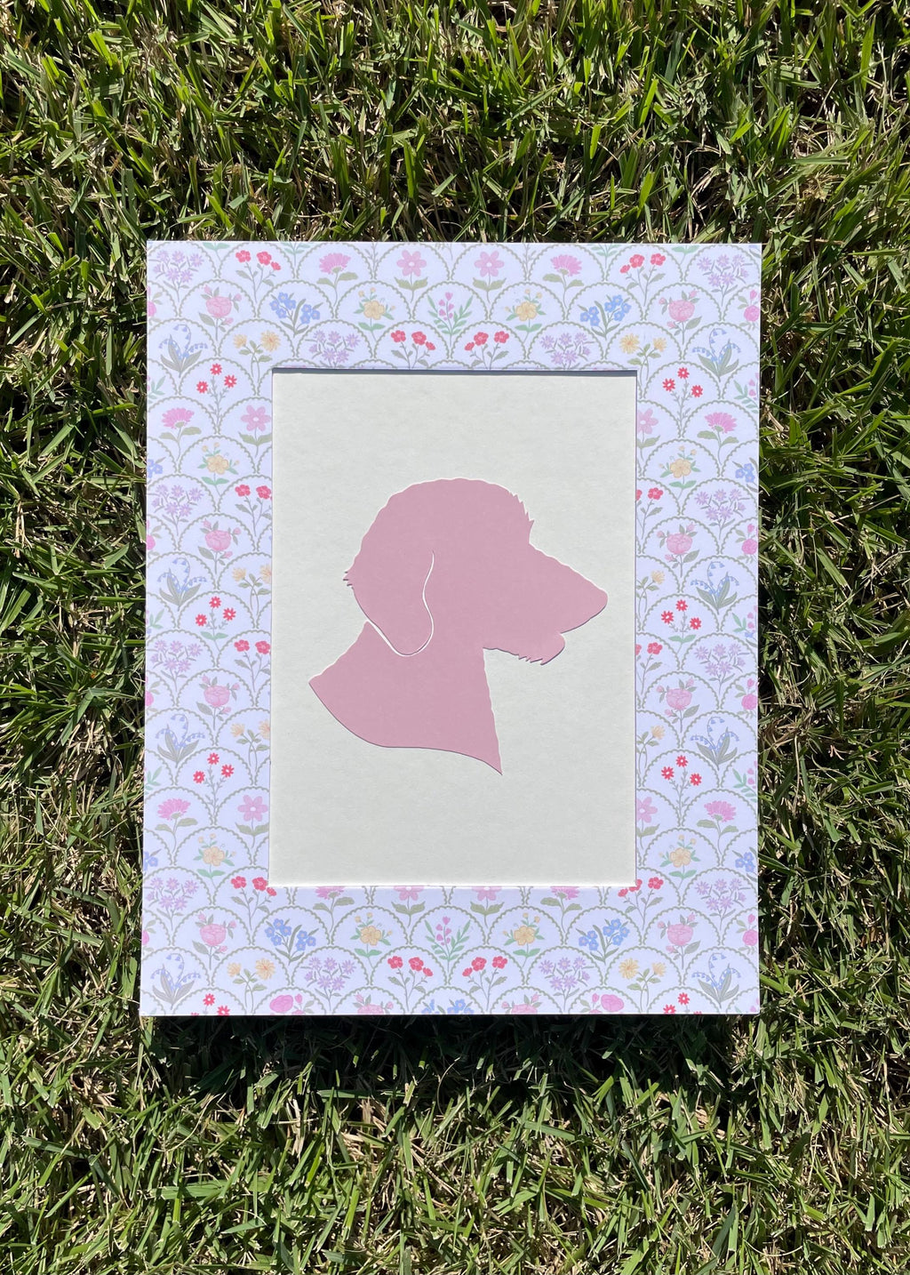 Design Your Own Silhouette Portrait with Patterned Mat