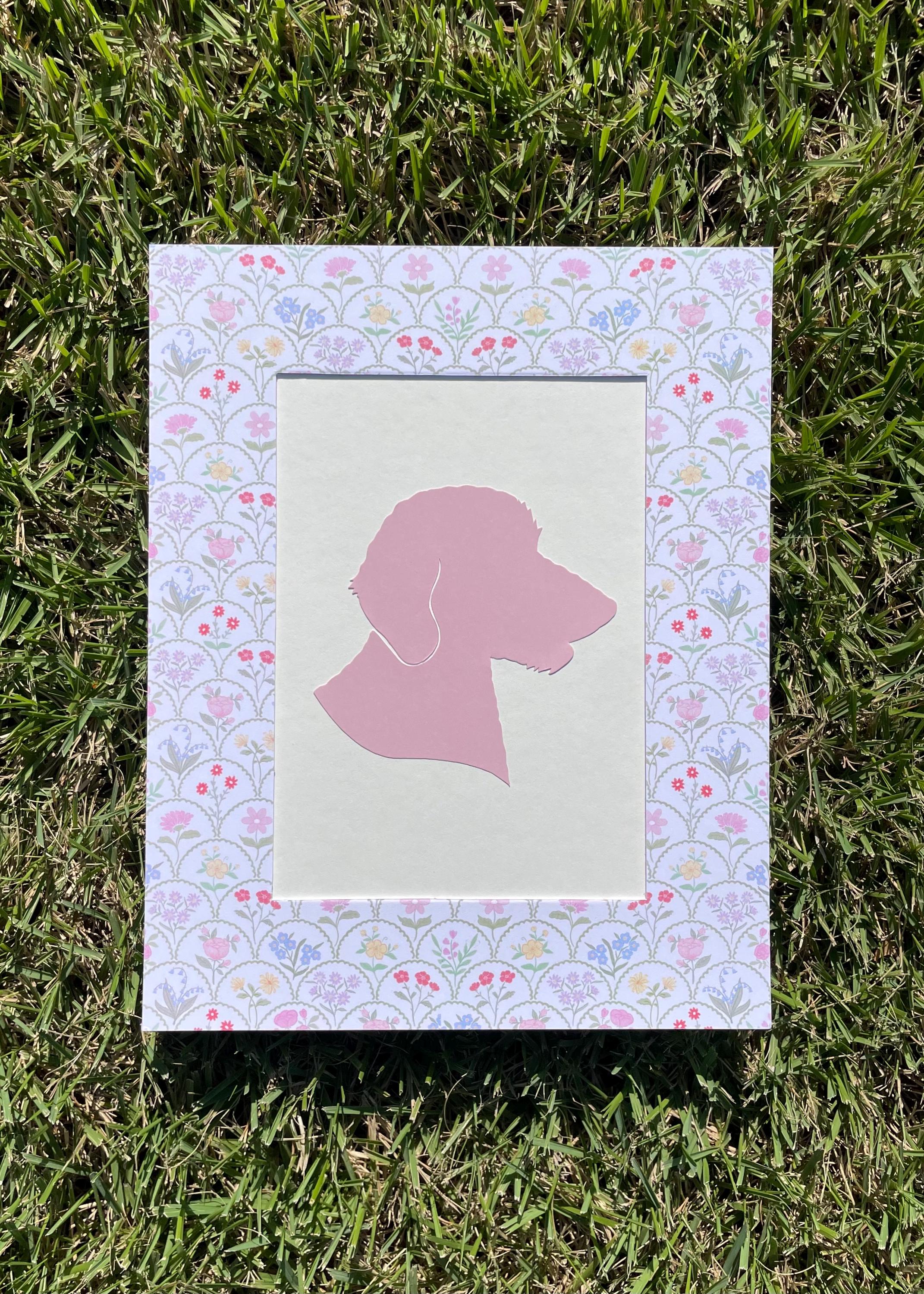 Design Your Own Silhouette Portrait with Patterned Mat