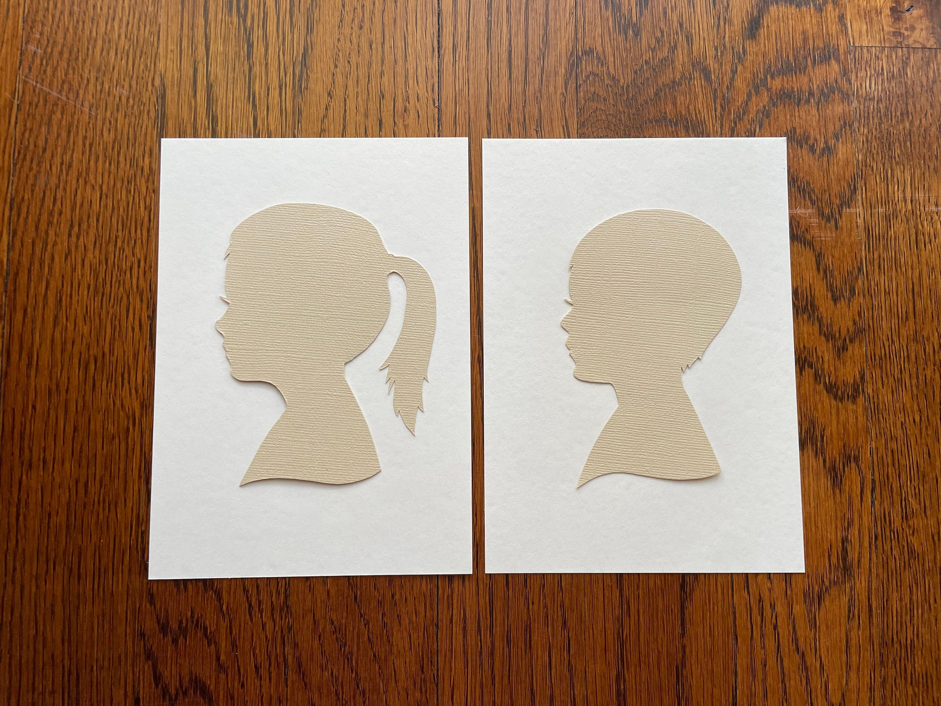 Colored Silhouette Portrait