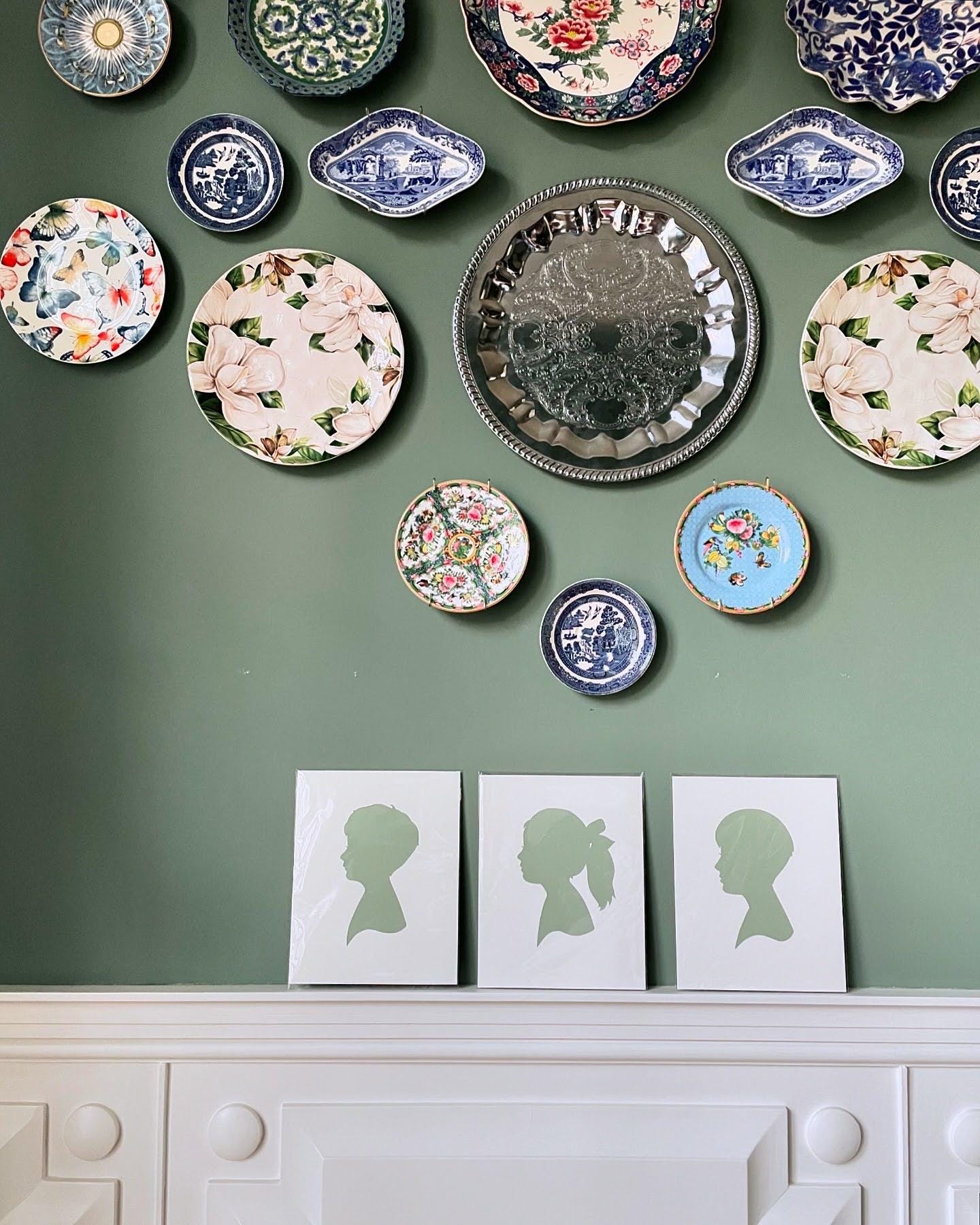 Colored Silhouette Portrait