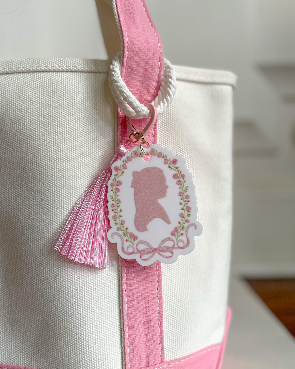 Silhouette Acrylic Bag Charm