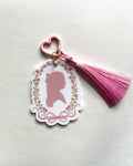 Silhouette Acrylic Bag Charm